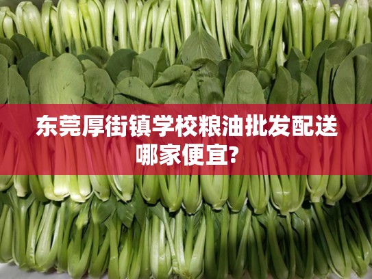 东莞厚街镇学校粮油批发配送哪家便宜?