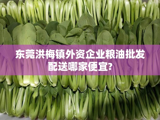 东莞洪梅镇外资企业粮油批发配送哪家便宜?