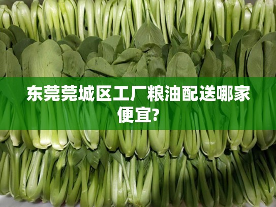 东莞莞城区工厂粮油配送哪家便宜?