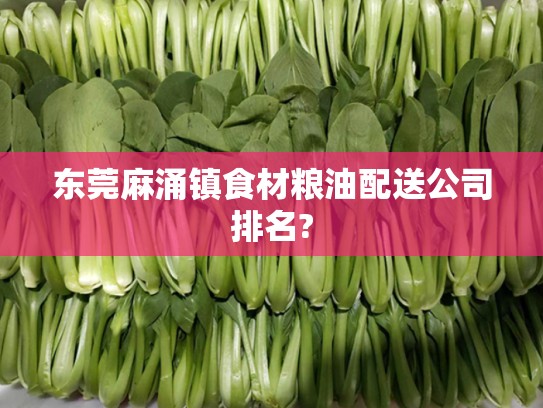 东莞麻涌镇食材粮油配送公司排名?