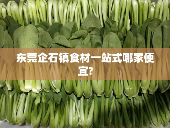 东莞企石镇食材一站式哪家便宜?
