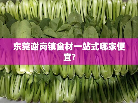 东莞谢岗镇食材一站式哪家便宜?