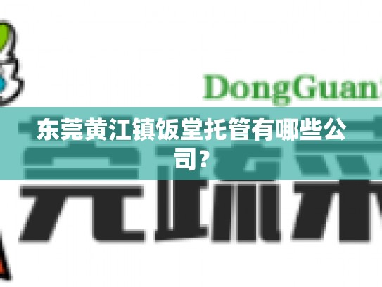 东莞黄江镇饭堂托管有哪些公司？