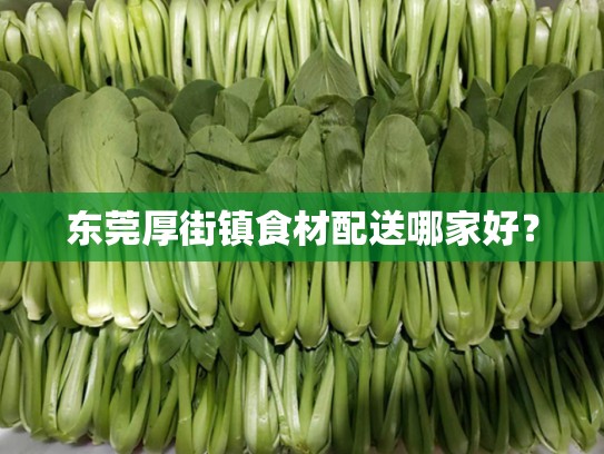 东莞厚街镇食材配送哪家好？
