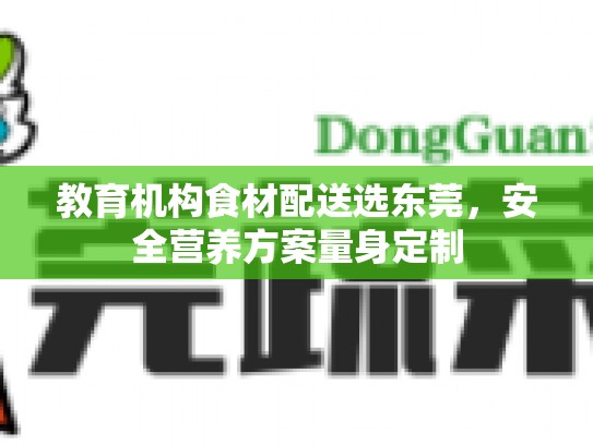 教育机构食材配送选东莞，安全营养方案量身定制