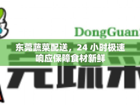 东莞蔬菜配送，24 小时极速响应保障食材新鲜