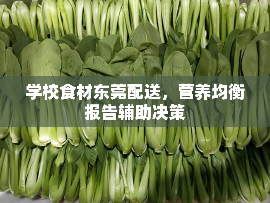 学校食材东莞配送，营养均衡报告辅助决策