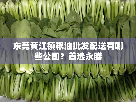 东莞黄江镇粮油批发配送有哪些公司？首选永膳