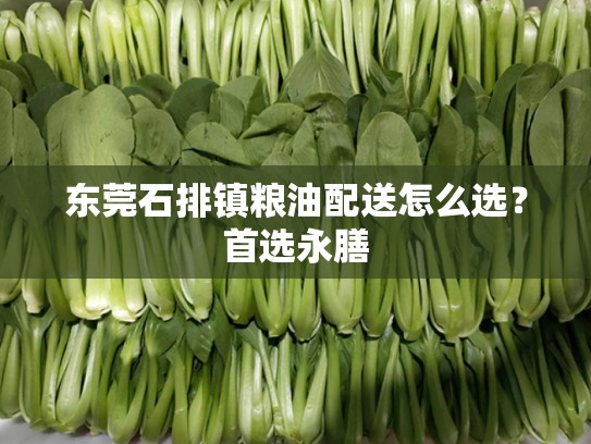 东莞石排镇粮油配送怎么选？首选永膳