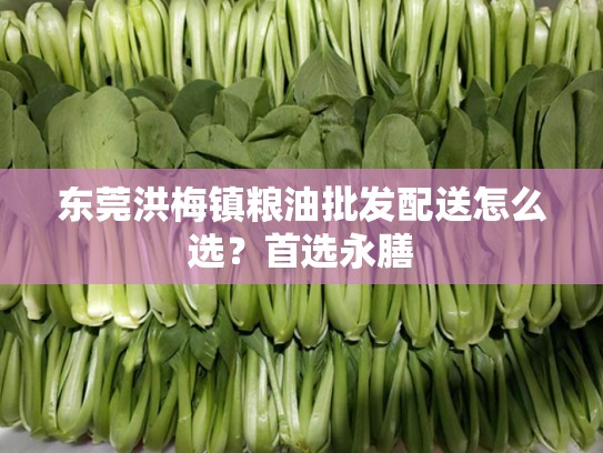 东莞洪梅镇粮油批发配送怎么选？首选永膳