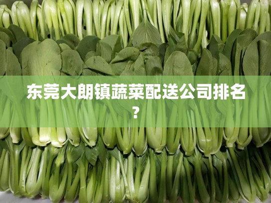 东莞大朗镇蔬菜配送公司排名?