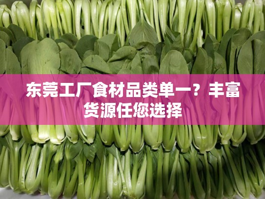 东莞工厂食材品类单一？丰富货源任您选择