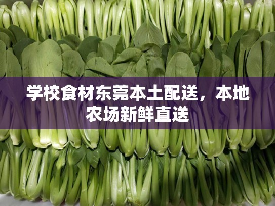 学校食材东莞本土配送，本地农场新鲜直送