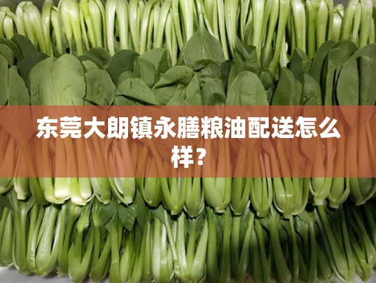 东莞大朗镇永膳粮油配送怎么样？