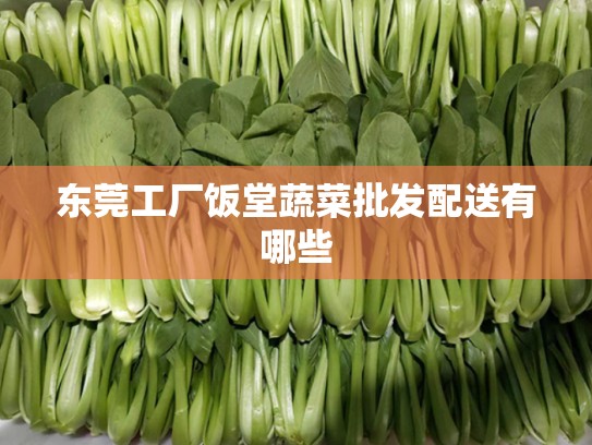 东莞工厂饭堂蔬菜批发配送有哪些
