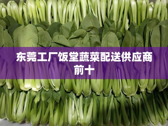 东莞工厂饭堂蔬菜配送供应商前十