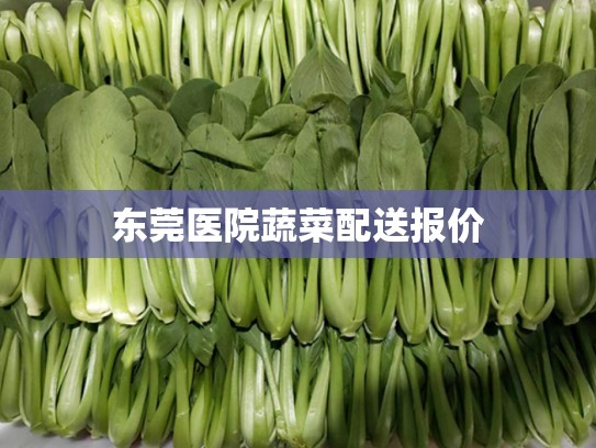 东莞医院蔬菜配送报价