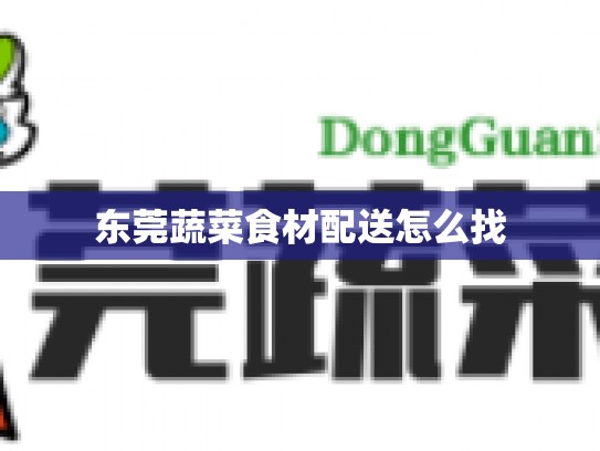 东莞蔬菜食材配送怎么找