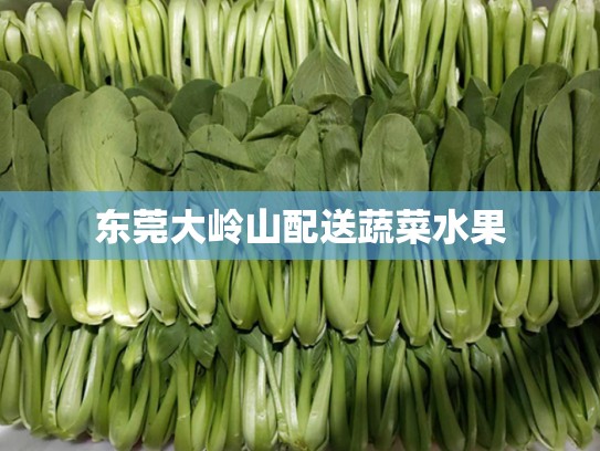 东莞大岭山配送蔬菜水果