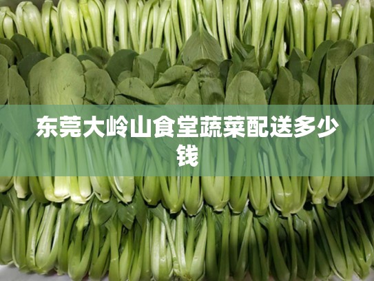 东莞大岭山食堂蔬菜配送多少钱